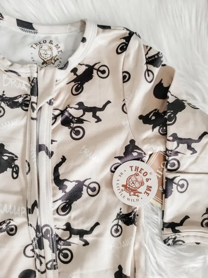 Dirt Bike Tricks Bamboo Pjs