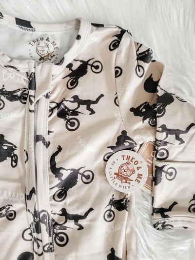 Dirt Bike Tricks Bamboo Pjs