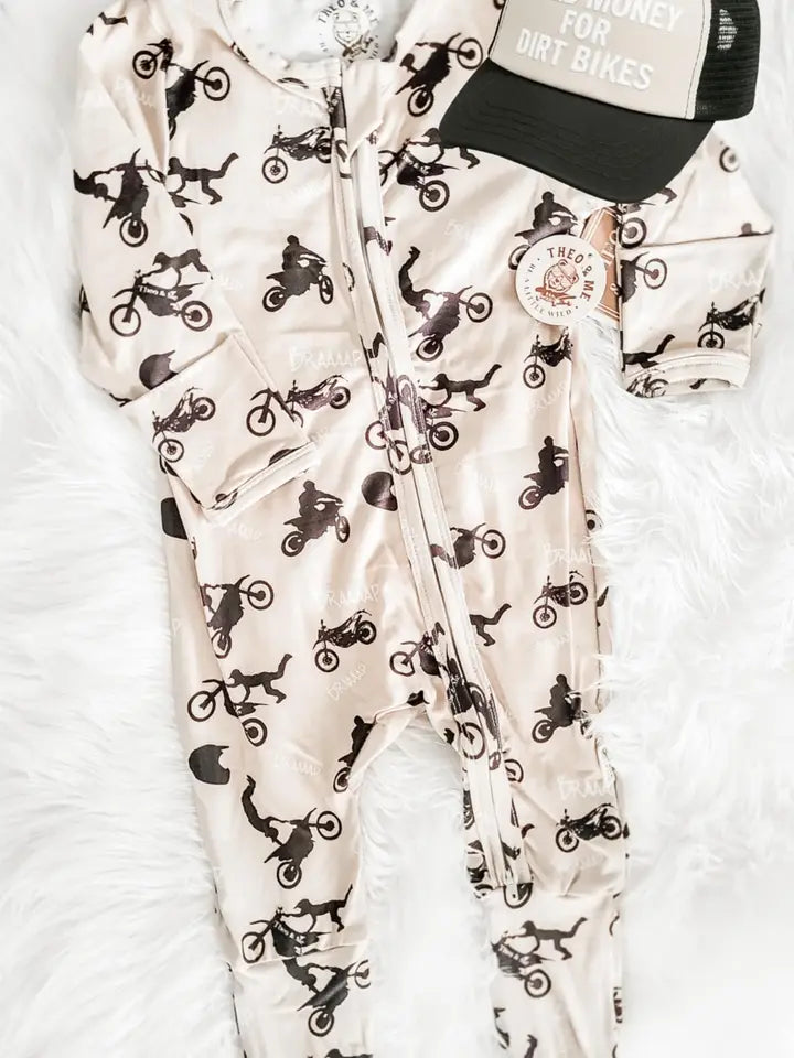 Dirt Bike Tricks Bamboo Pjs