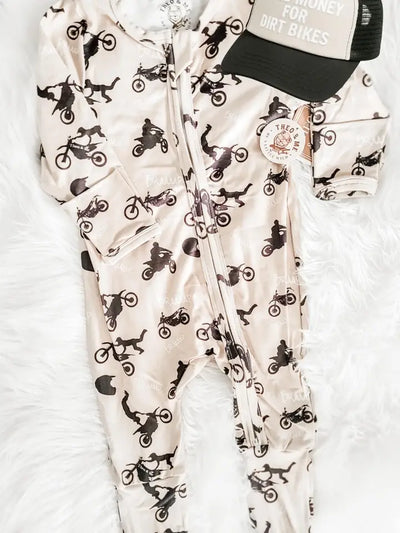 Dirt Bike Tricks Bamboo Pjs