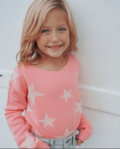 Pink Hollywood Star Sweater