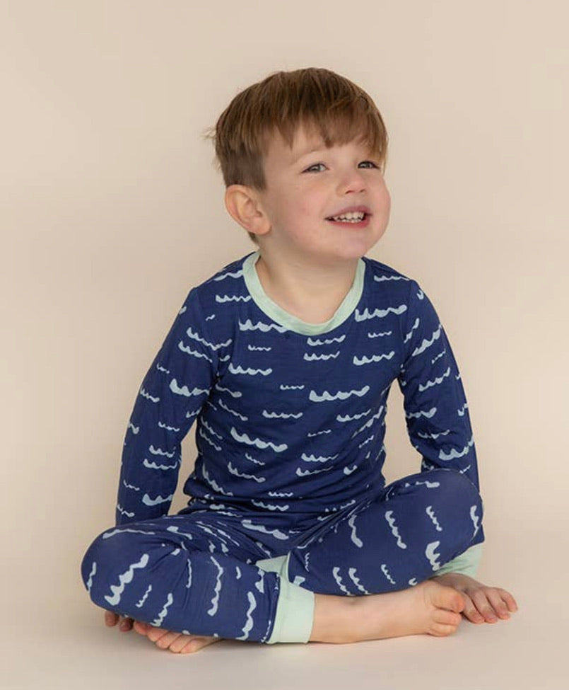 Wiggly Waves Bamboo Jammies