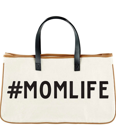 Canvas #Momlife Tote Bag